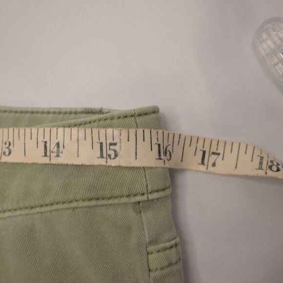 J Jill Womens 8 32x29 Green Patch Pocket Cotton Blend Jeans Pants - Picture 6 of 8
